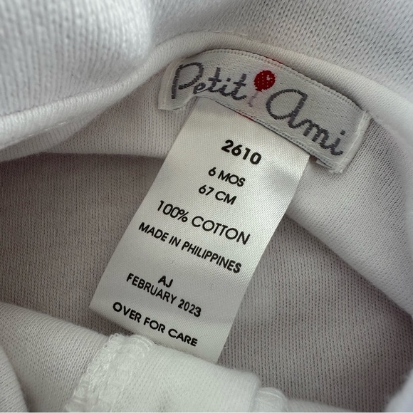 NWT Petit Ami size 6 months Baby Boys Red Corduroy Reindeer Overall Set 2 Piece - Picture 5 of 5